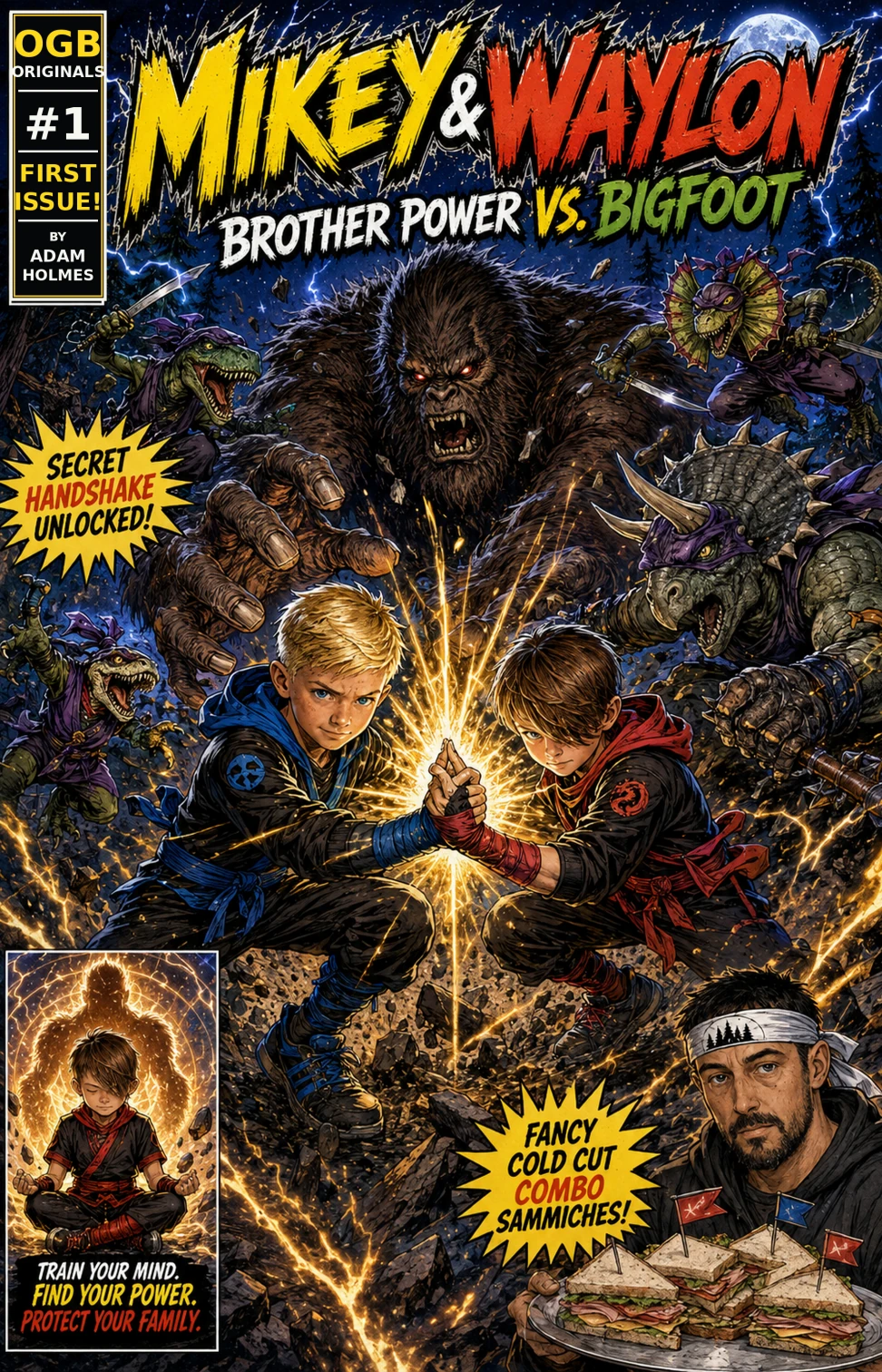 Mikey and Waylon Brother Power vs. Bigfoot cover